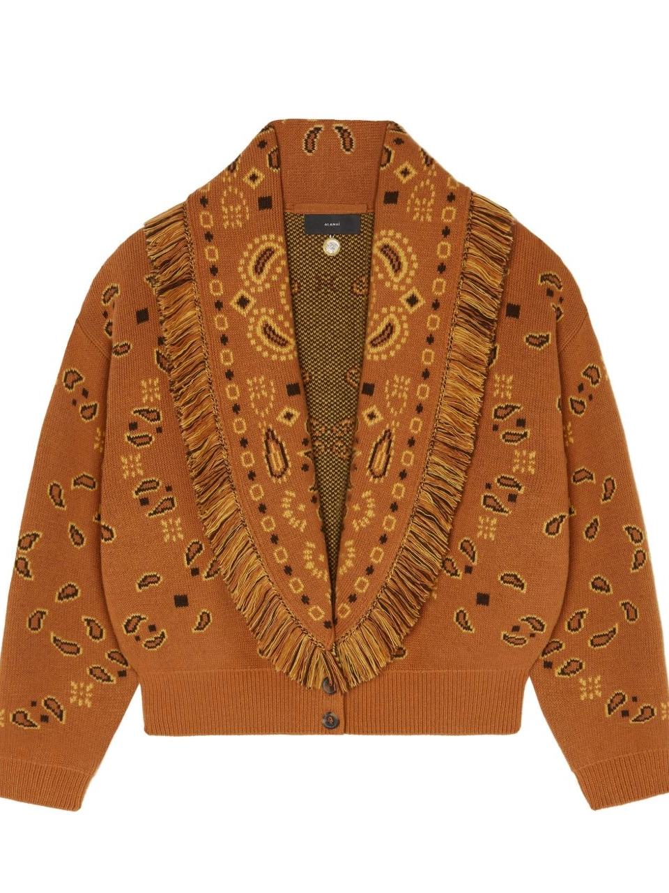 Cheap cashmere Alanui bandana-pattern cardigan Women 0706